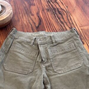American Eagle Outfitters Sage Corduroy Trousers